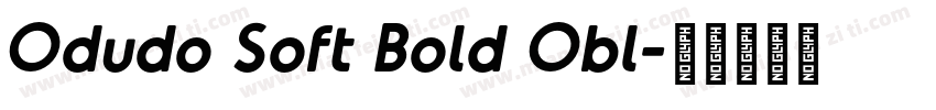 Odudo Soft Bold Obl字体转换